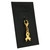 Gold Awareness Ribbon Charm on Card