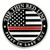 Thin Red Line Coin - Engravable Front