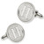 Letter H Cufflink Set Main Silver