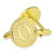 Letter O Cufflink Set Alt Gold