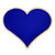 Blue Heart Lapel Pin Front