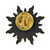 Gold Sun Lapel Pin Back