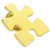 Gold Puzzle Pin Side