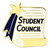 Student Council Scroll Pin Front
