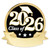 2026 Graduate Engravable Pin - Gold Front