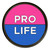 Pro-Life Lapel Pin Front View