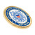 Officially Licensed U.S. Coast Guard Veteran Cloisonné Pin Side View