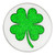 Glitter Green Shamrock Ball Marker