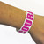 COURAGE Rubber Bracelet 1 Inch Wide on Wrist