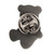 Teddy Bear Pin - Antique Silver back