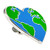 Heart Shaped Earth Pin Side