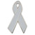 Grey Ribbon Pin Front