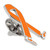 Walking Orange Ribbon Pin Side