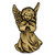 PinMart's Gold Praying Angel Pin Front