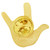 Love Hand Sign Pin Back