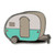 Retro Camper Pin Front