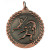 Gymnastics Medal - Female Antique Bronze