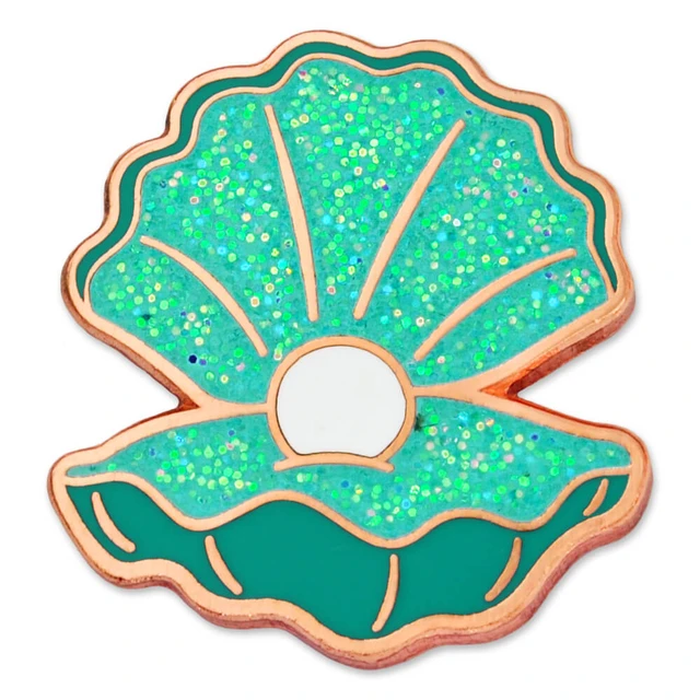 Pin Fish Shell Sea Shell with Pearl Pin - PinMart