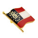 Georgia State Flag Pin Side