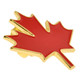 Canadian Maple Leaf Pin angled view