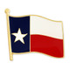 Texas State Flag Pin Front