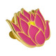 Lotus Flower Lapel Pin Side View