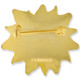 Poinsettia Christmas Brooch Back