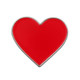 Red Heart Presentation Pin and Card pin only front view