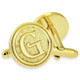 Letter G Cufflink Set Alt Gold