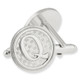 Letter Q Cufflink Set Alt Silver