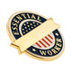 Engravable Essential Worker Lapel Pin Side