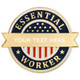 Engravable Essential Worker Lapel Pin Front Engraved