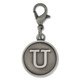 Initial U Charm - BOGO Silver