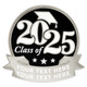 2025 Graduate Engravable Pin Silver - Engraved