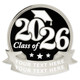2026 Graduate Engravable Pin Silver - Engraved
