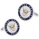 Officially Licensed U.S. Navy Cufflinks Main Nickel