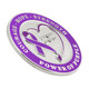 Purple Ribbon Large Ball Marker Angled View