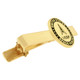PinMart's Officially Licensed Engravable U.S. Space Force Tie Clip angled view in Gold