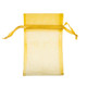 gold organza pouch