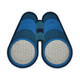 blue binoculars patch