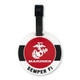 Officially Licensed U.S.M.C. PVC Luggage Tag - Front View