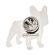 French Bulldog Lapel Pin - Back View