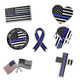 Show your unwavering support for law enforcement with this exclusive 7-piece Thin Blue Line lapel pin bundle. Each pin features a unique design that honors the bravery and sacrifice of police officers across the nation.