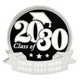 2030 Graduate Engravable Pin Nickel engraved with Your Text Here front view