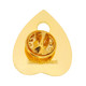 Planchette Ouija Pointer Pin Back View showing the gold military clutch back