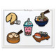 Asian Food 5-Pin Set on Card