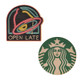 Wood Magnets samples taco bell logo and starbucks logo
