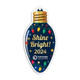 Christmas light bulb custom acrylic ornament