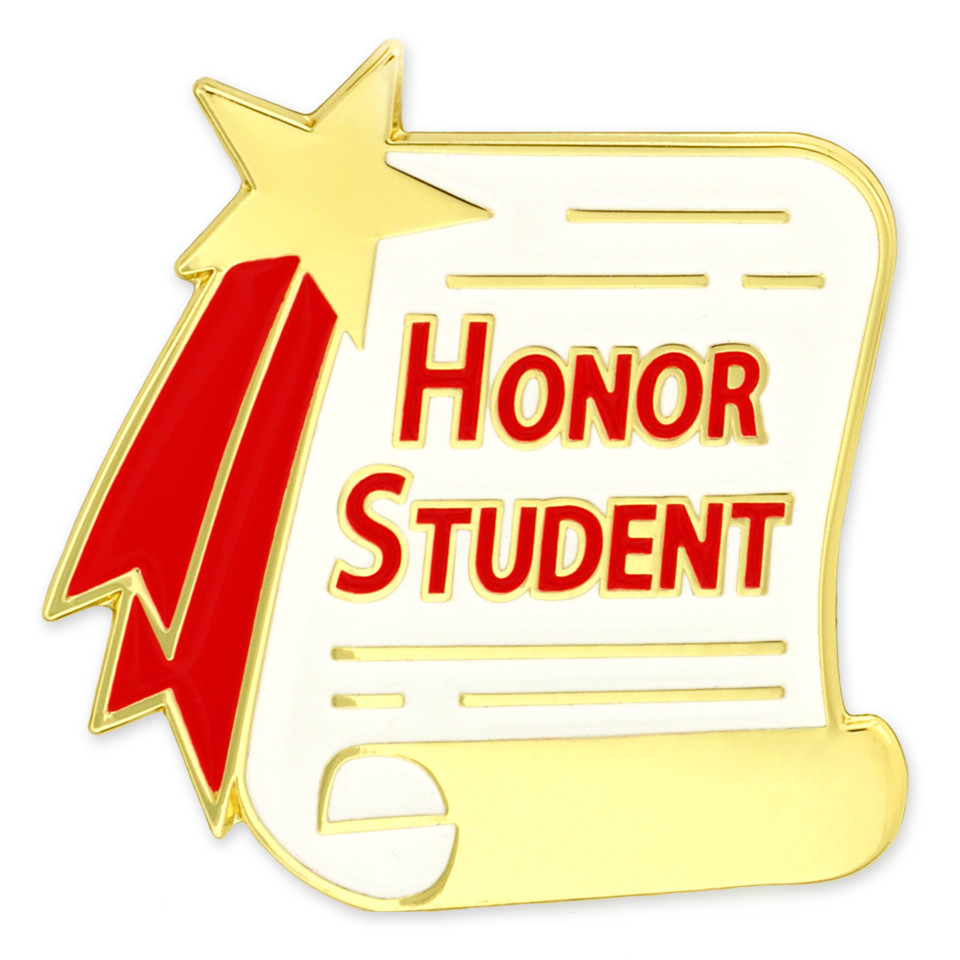 Honor Student Scroll PinPinMart