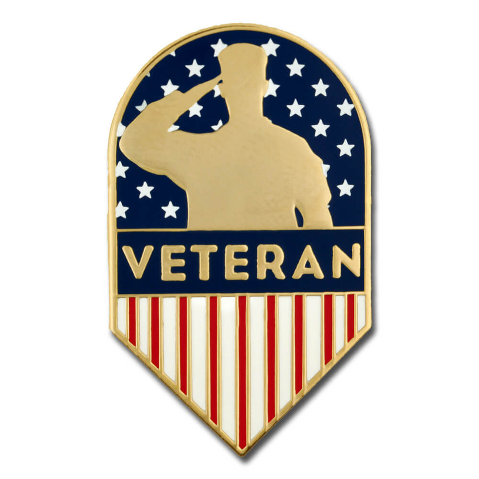 Veteran Shield Pin | PinMart